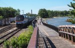 AMTK 715 at the other end of the southbound Ethan Allen Express